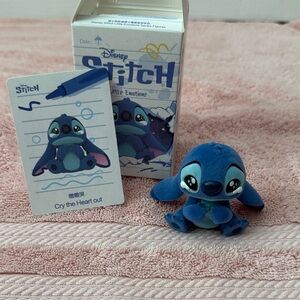 Disney Blue Stitch Collectible with Card